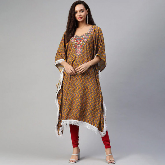 https://www.weavestyle.in/products/women-orange-brown-geometric-printed-thread-work-pure-cotton-kaftan-kurta