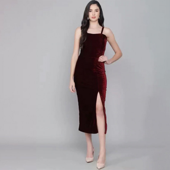 https://www.weavestyle.in/products/maroon-velvet-sheath-midi-dress