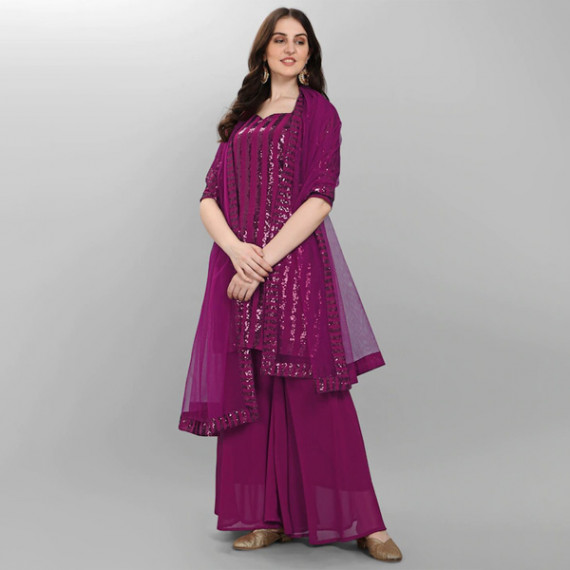 https://www.weavestyle.in/products/purple-embroidered-sequined-silk-georgette-semi-stitched-dress-material