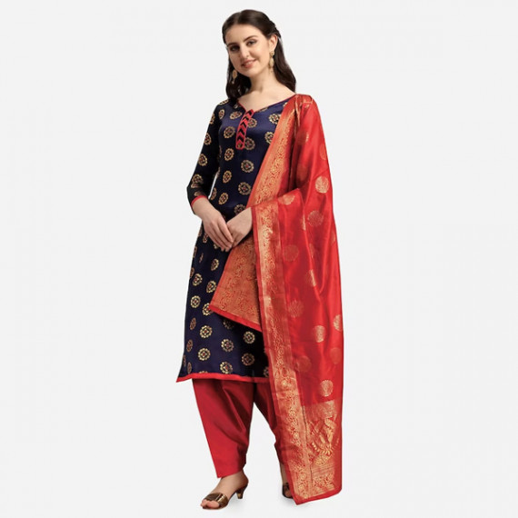 https://www.weavestyle.in/products/navy-blue-red-woven-design-banarasi-unstitched-dress-material