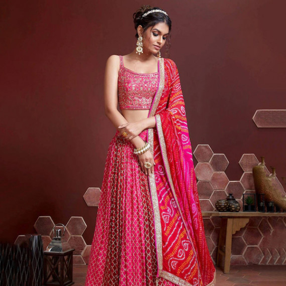 https://www.weavestyle.in/products/pink-white-embellished-thread-work-semi-stitched-lehenga-unstitched-blouse-with-dupatta