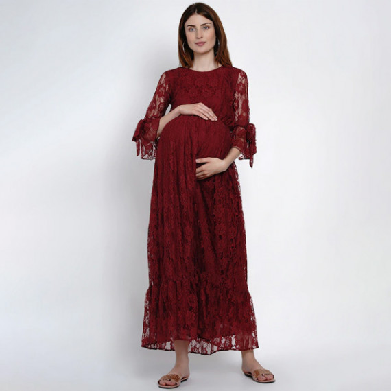 https://www.weavestyle.in/products/women-maroon-maternity-self-design-maxi-dress