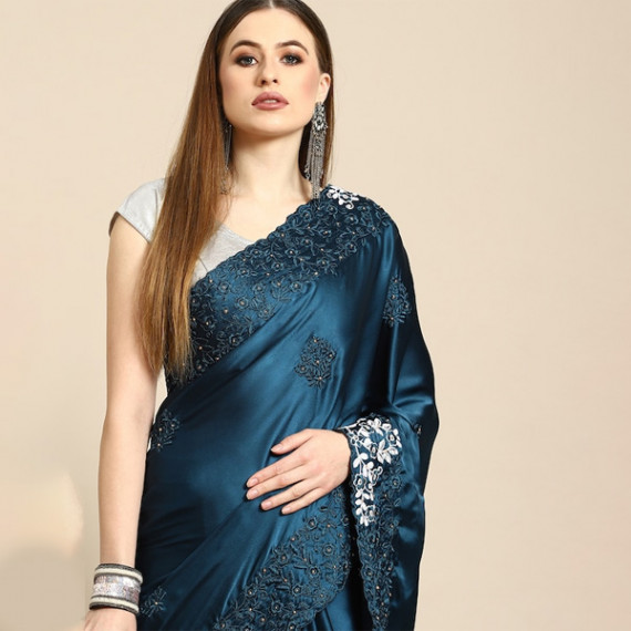 https://www.weavestyle.in/products/blue-floral-embroidered-satin-saree