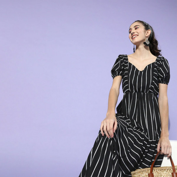 https://www.weavestyle.in/products/black-white-striped-crepe-maxi-dress