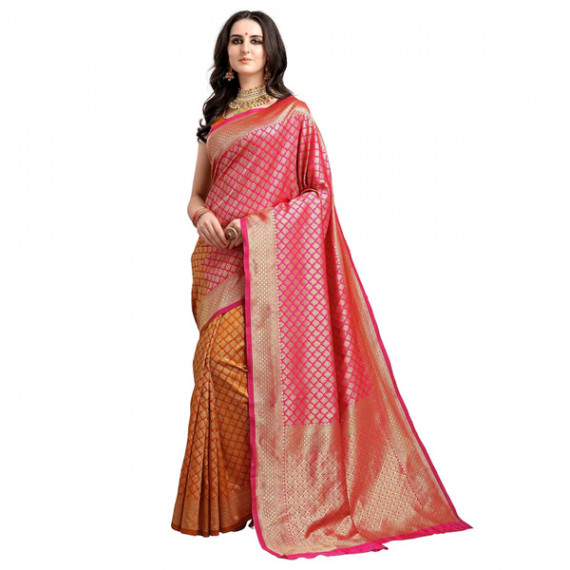 https://www.weavestyle.in/products/pink-mustard-yellow-ethnic-motifs-woven-design-half-half-kanjeevaram-saree